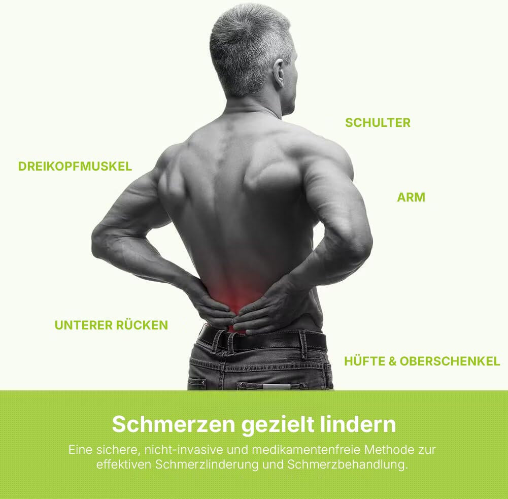 Regain TENS device for targeted pain relief on the back and shoulder