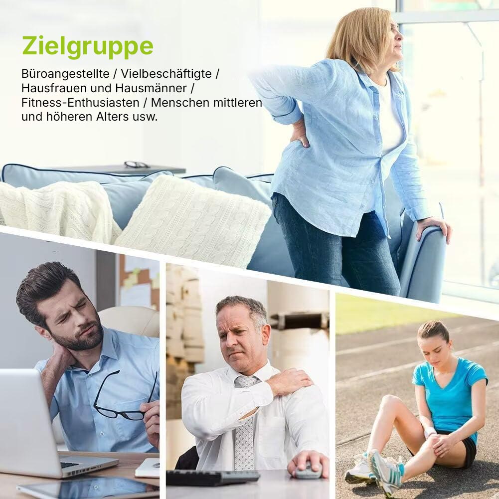 Areas of use for the Regain TENS device for back, shoulder and knee pain